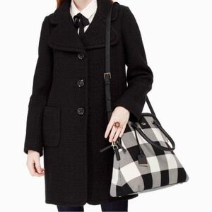 Kate Spade Cameron Street Plaid Margot Large Bag with Crossbody Strap